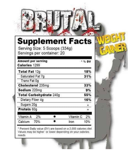 BRUTAL GAINER 15LBS
