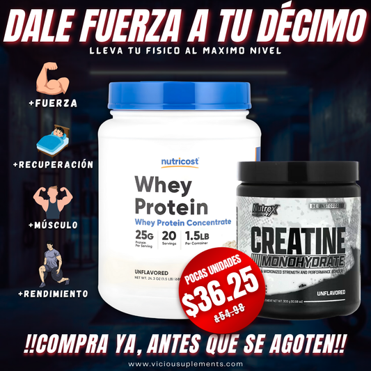 OFERTA DÉCIMO CREATINA+PROTEÍNA